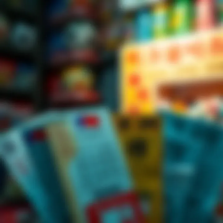 Visualization of different types of Korean lottery tickets