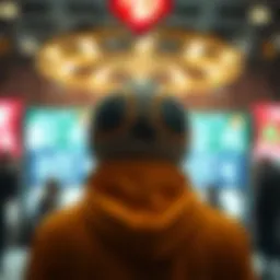 Visual representation of lottery number extraction concepts