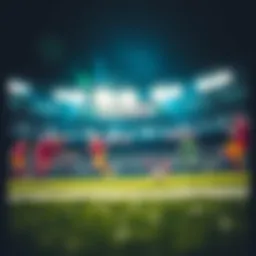 Illustration of lottery and sports betting concepts